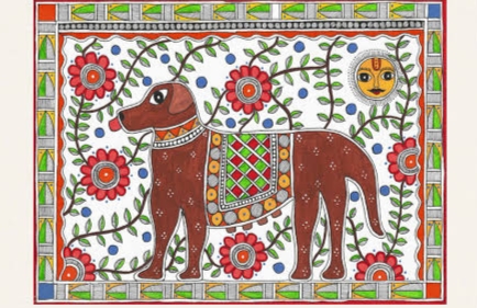 Dogs in Indian Folk Art: From Pattachitra to Madhubani